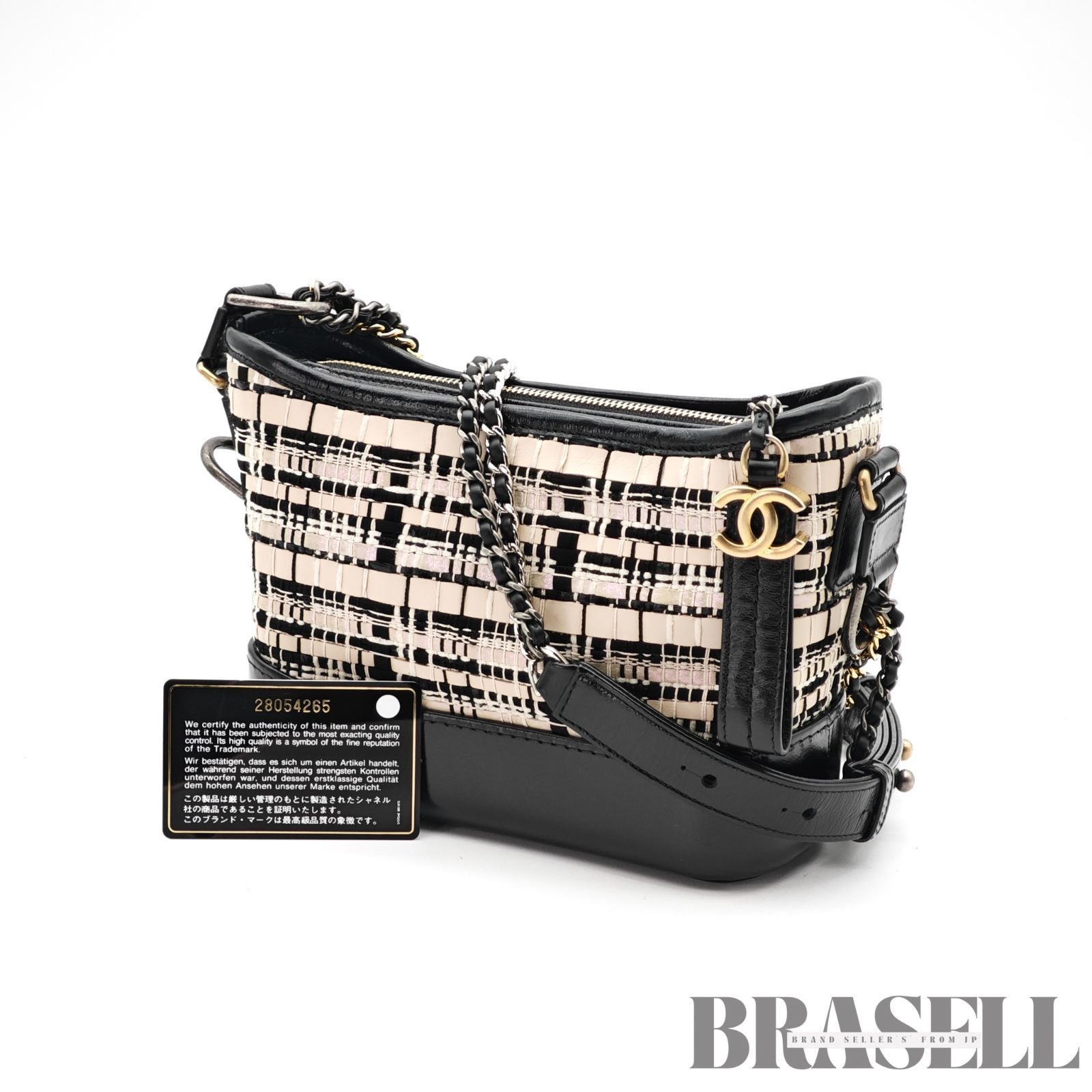 CHANEL シャネル ガブリエル CHANEL Gabrielle ガブリエル 28054265 ショルダーバッグ Tweed ベージュ/ブラック レディース