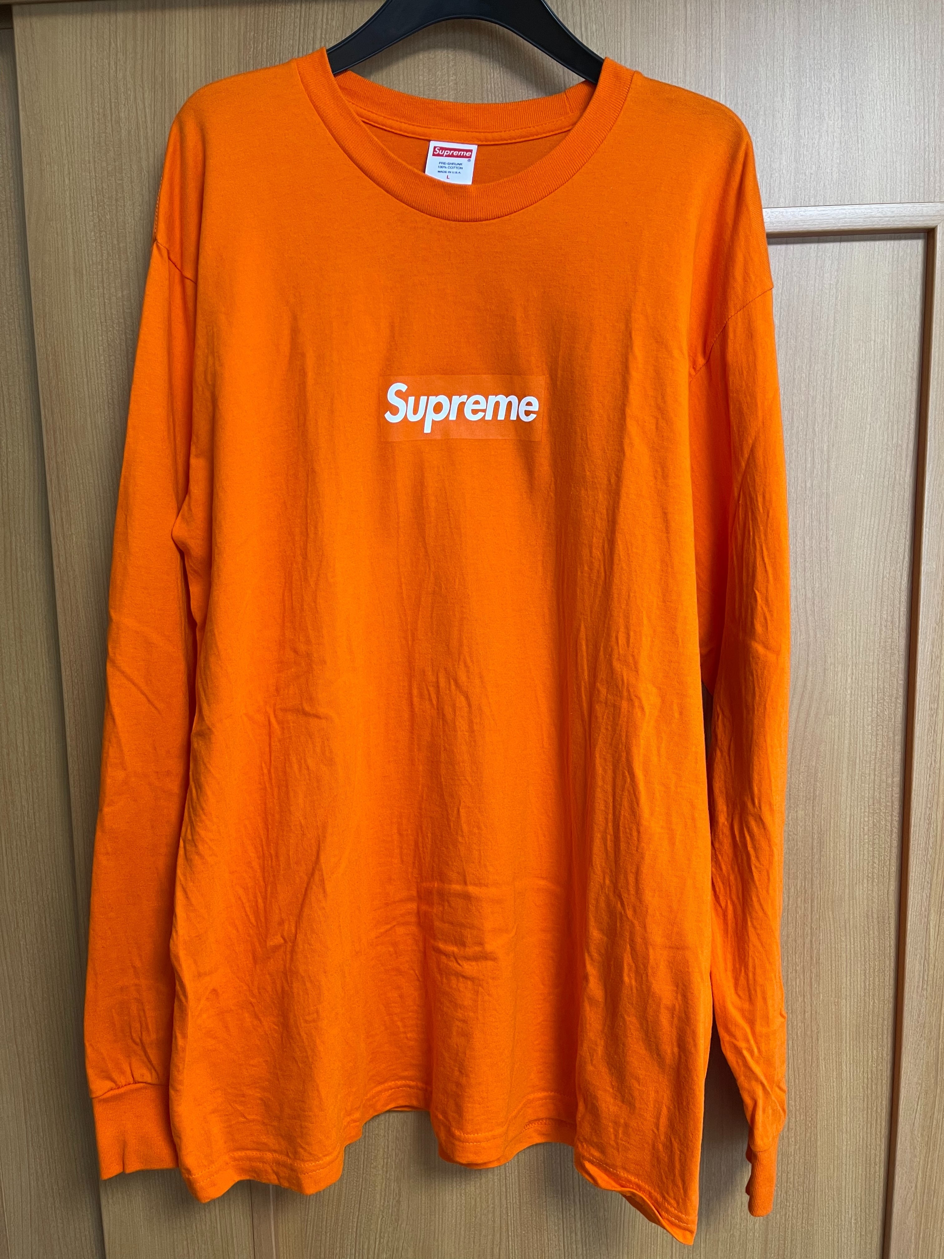 Supreme Box Logo L/S Tee "Orange"