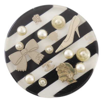 シャネル ボーダー CCロゴ ビンテージ 12 レディースリング・指輪