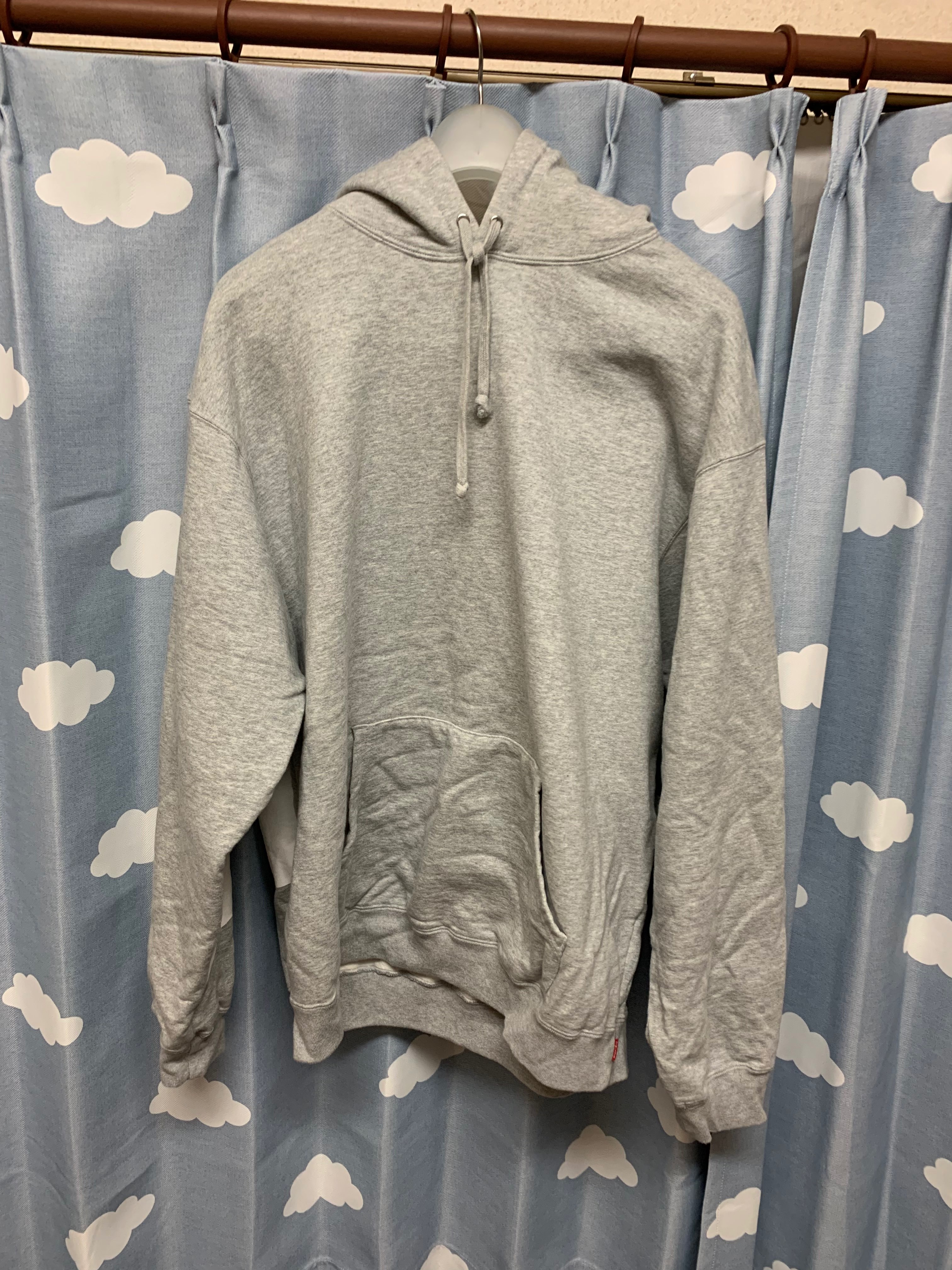 Supreme Big Logo Hooded Sweatshirt "Grey"