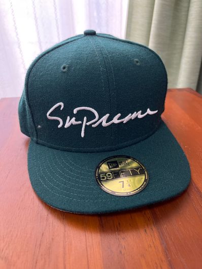 Supreme Classic Script New Era "Dark Green"