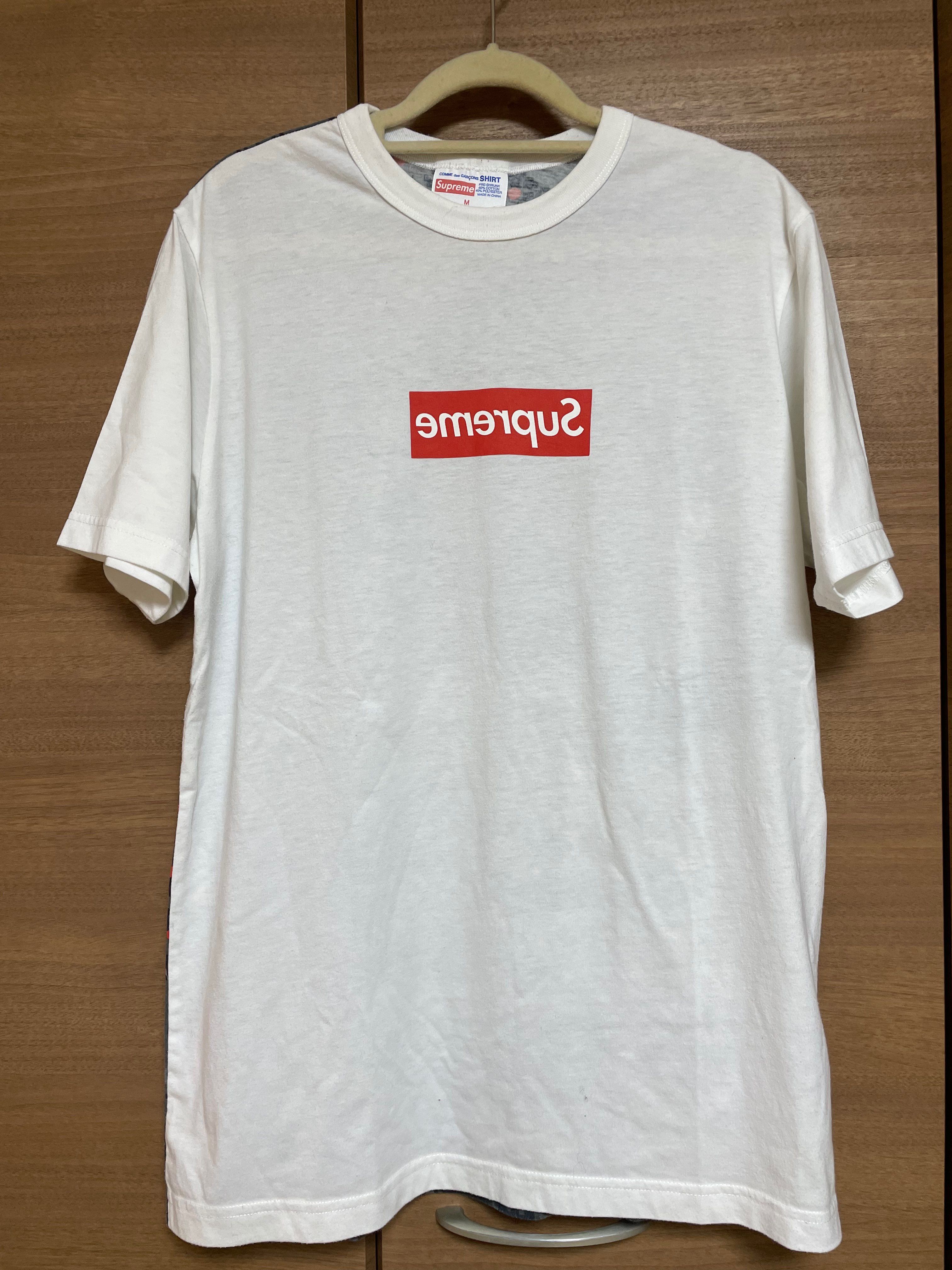 Supreme COMME des GARCONS SHIRT Box Logo Tee "Red"