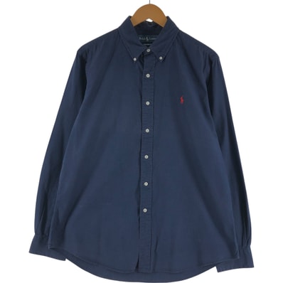 古着 ラルフローレン Ralph Lauren CUSTOM FIT 長袖 ボタンダウンシャツ メンズL相当/eaa541799