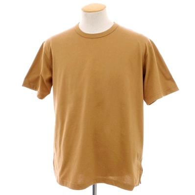 【中古】ジュンヤワタナベ マン JUNYA WATANABE MAN 2025年春夏 ポリエステルコットン クルーネック 半袖Tシャツ キャメル【サイズS】【メンズ】