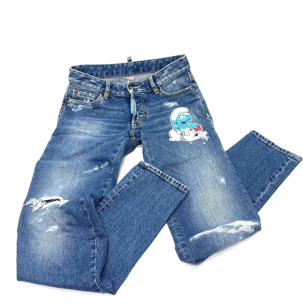 ディースクエアード DSQUARED2 スマーフ S73LA0295 ボトムス アパレル ズボン ジーパン コラボ デニムパンツ デニム ブルー