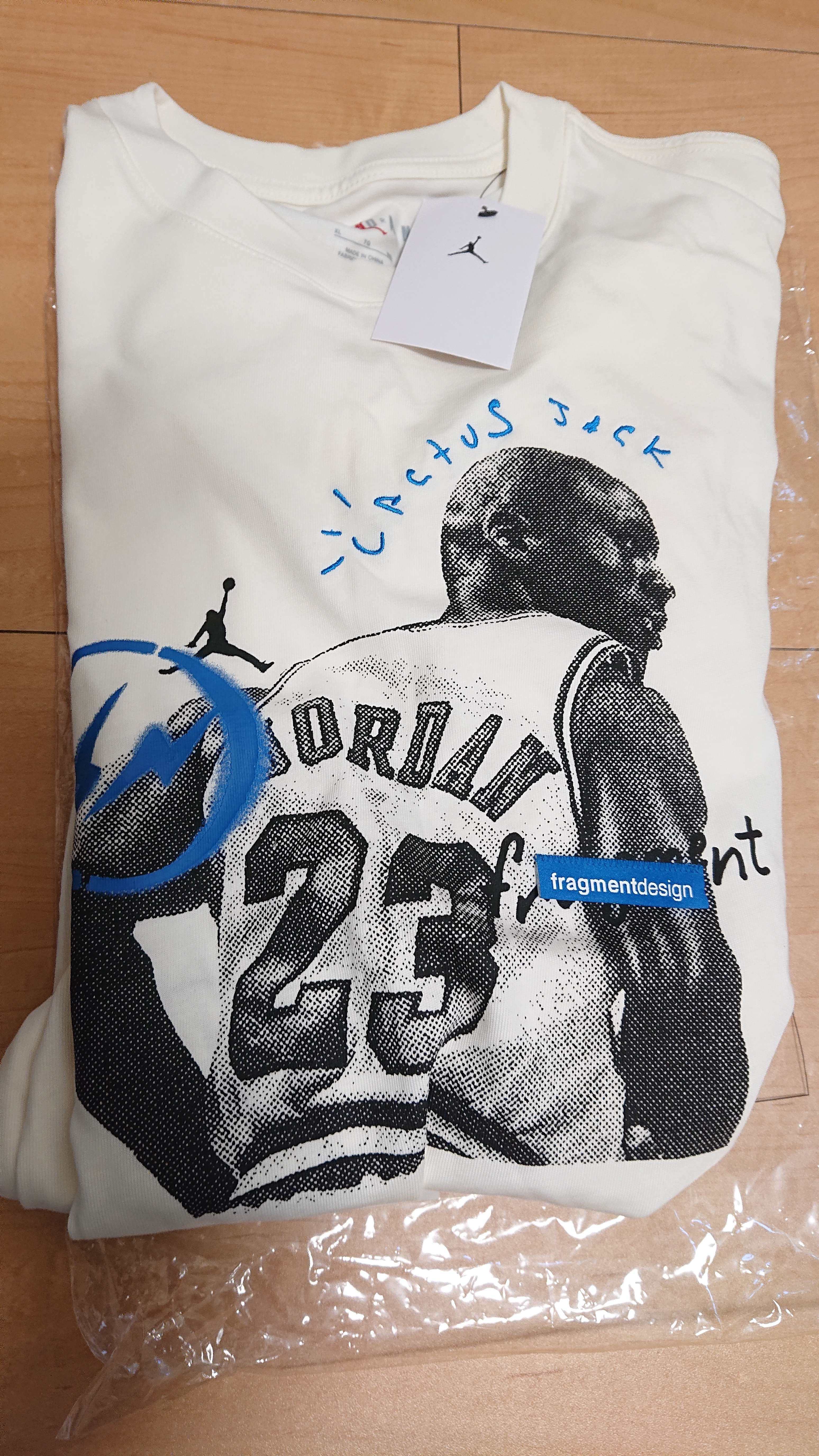 Air Jordan Travis Scott Fragment Tee "White"