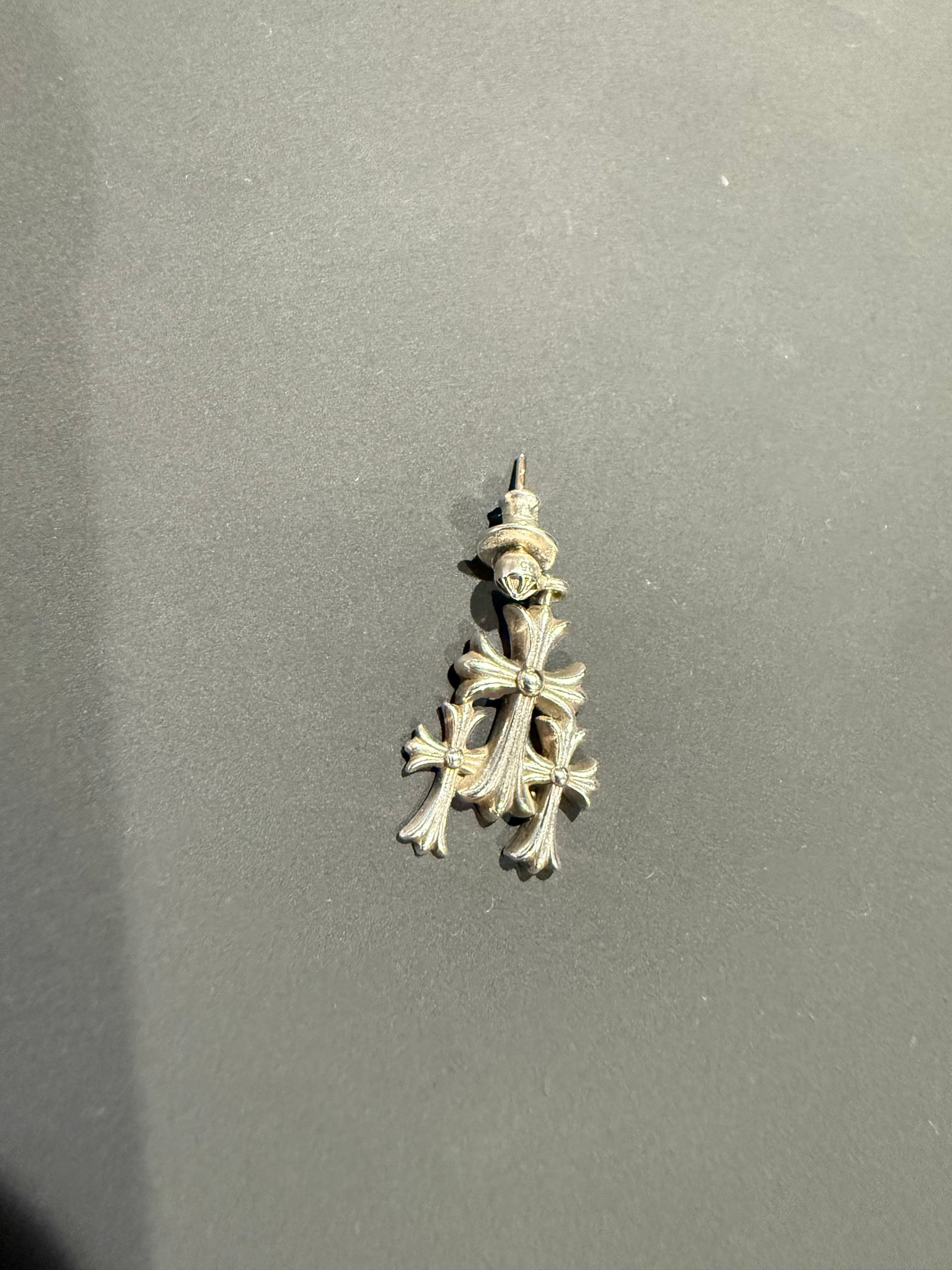Chrome Hearts 3 CH Cross Pierce "Silver"