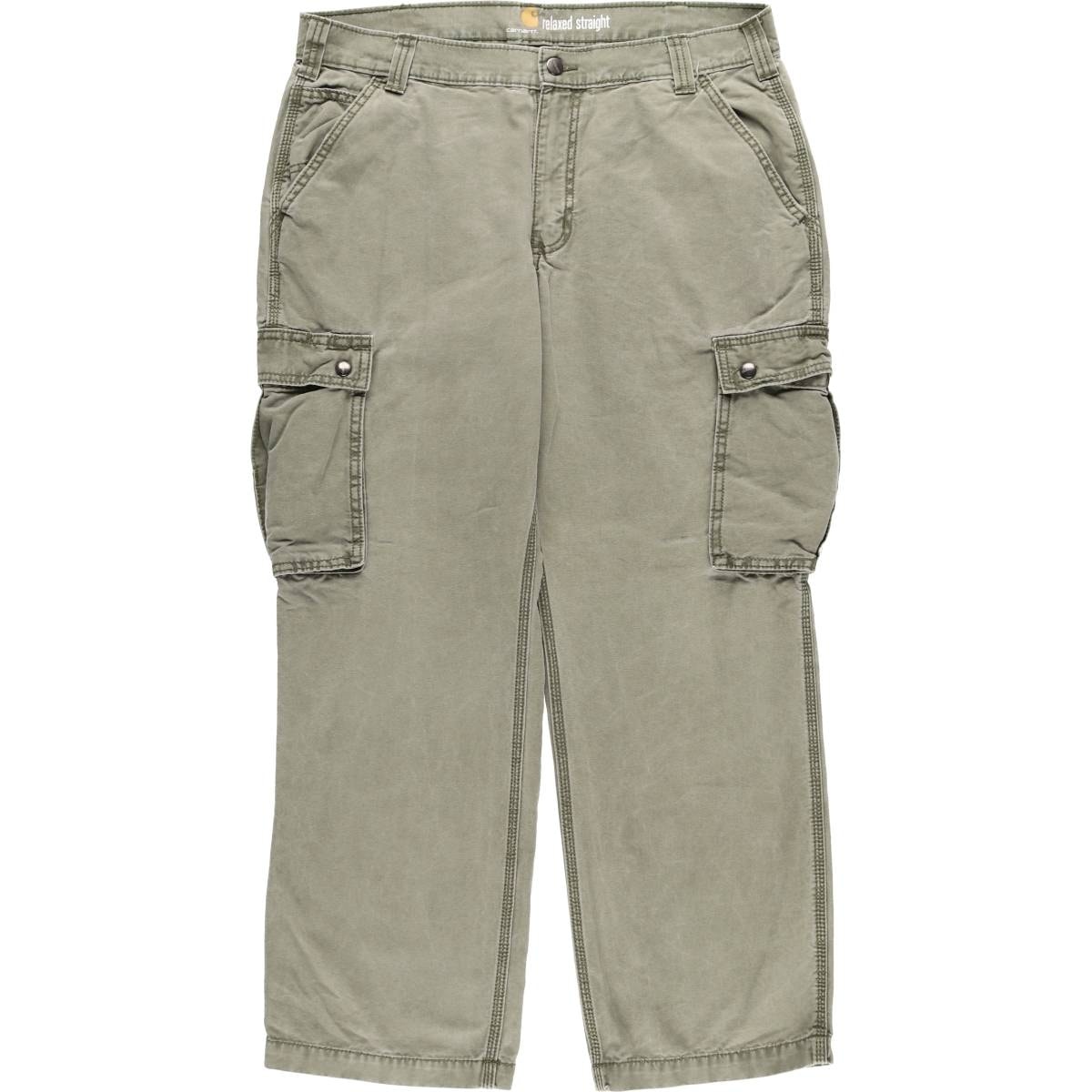 古着 カーハート Carhartt RELAXED FIT ダック カーゴワークパンツ メンズw36相当/eaa581183