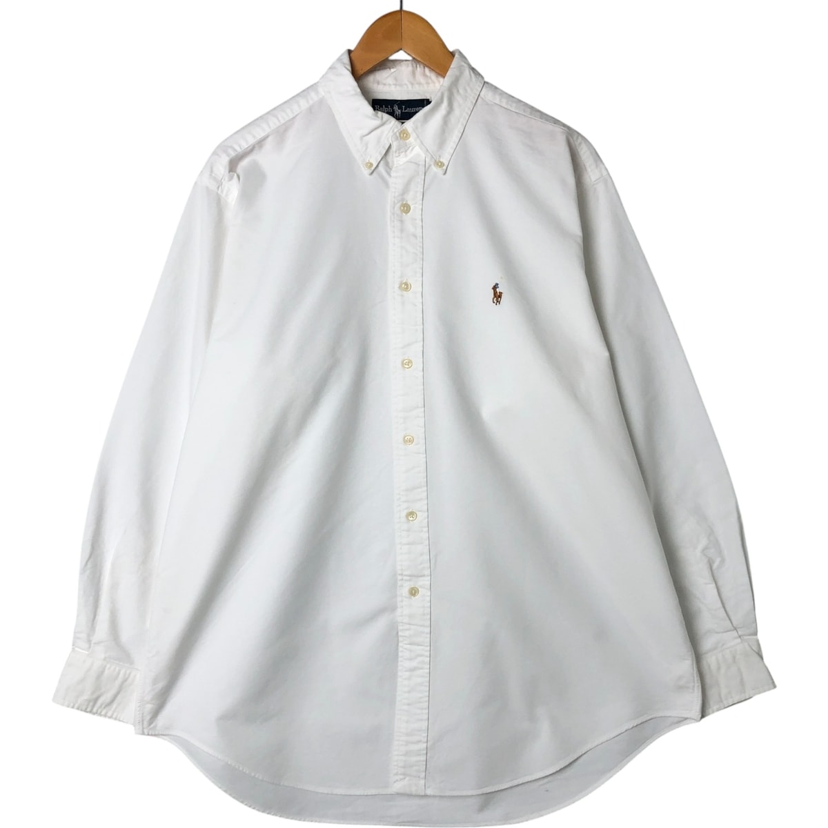 古着 ラルフローレン Ralph Lauren YARMOUTH 長袖 ボタンダウンシャツ メンズL相当/eaa548386