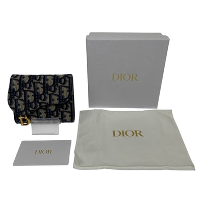 Christian Dior クリスチャンディオール 3つ折り財布 S5912CTZQ M928 ブルー
