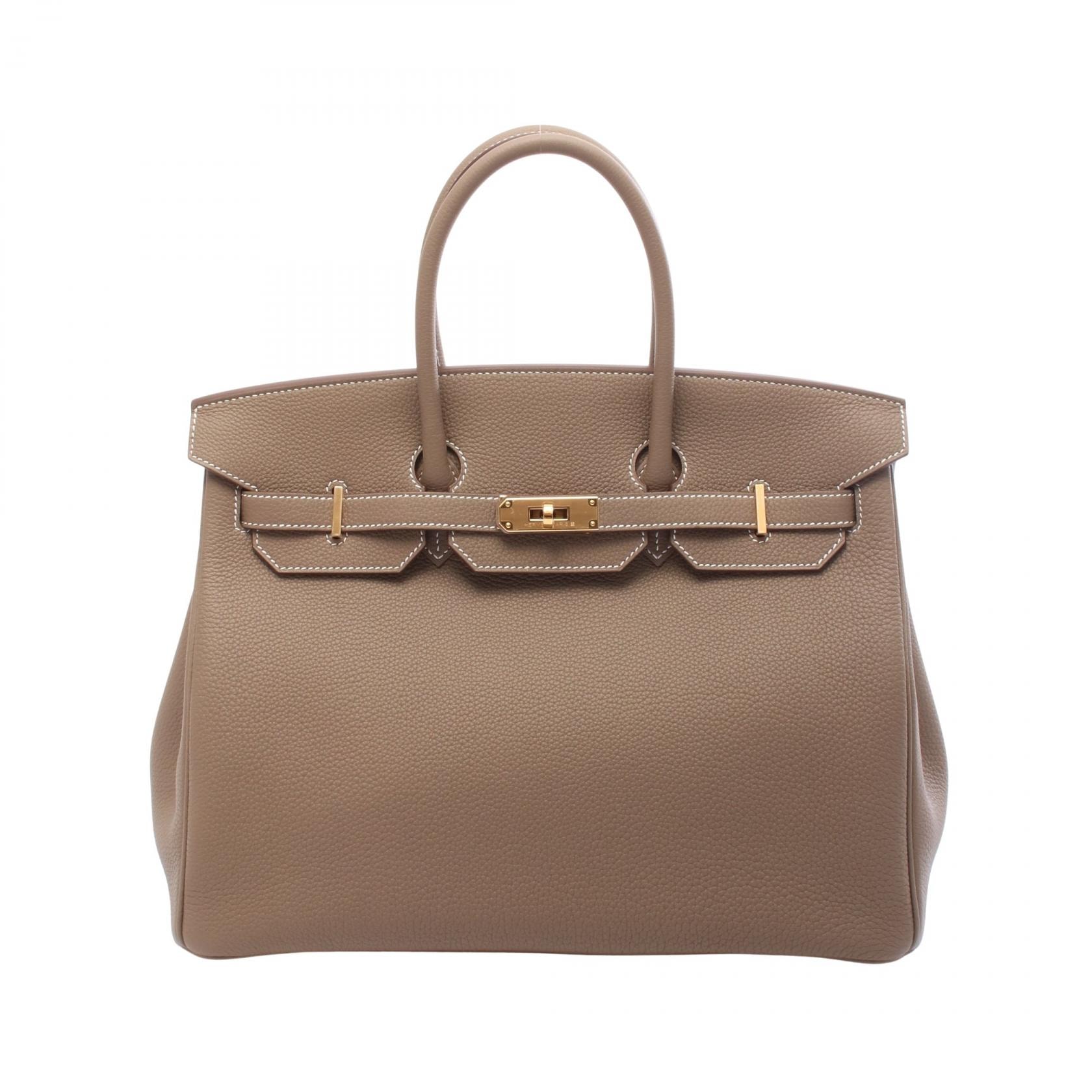エルメス HERMES バーキン35 エトゥープ ハンドバッグ バッグ トゴ トゴ レディース グレー系 【中古】