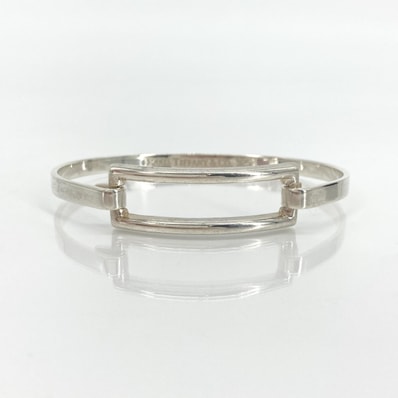 TIFFANY&Co.(ティファニー) オープン レクタングル ヴィンテージ Ag925 バングル 15.41g シルバー