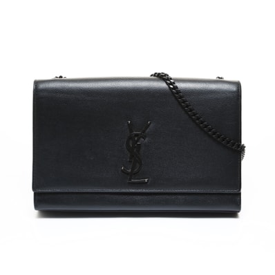 イヴ・サンローラン YSL クラシックケイト 金具黒 ショルダーバッグ【中古】