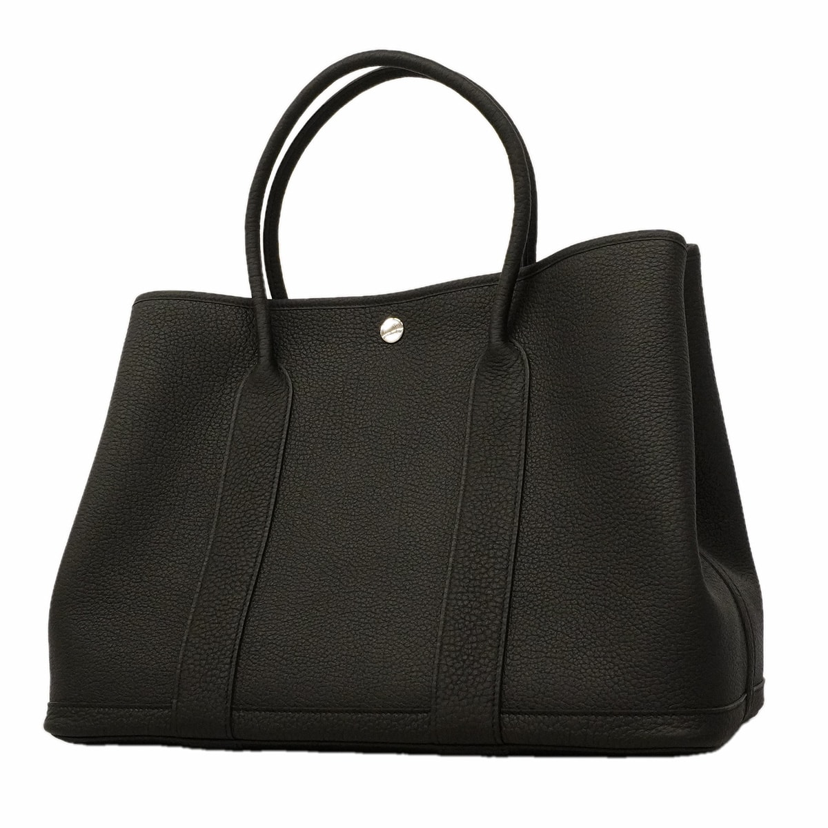 【6he5754】エルメス トートバッグ ガーデンパーティPM ネゴンダ ブラック シルバー金具 K刻印【中古】メンズ レディース ユニセックス