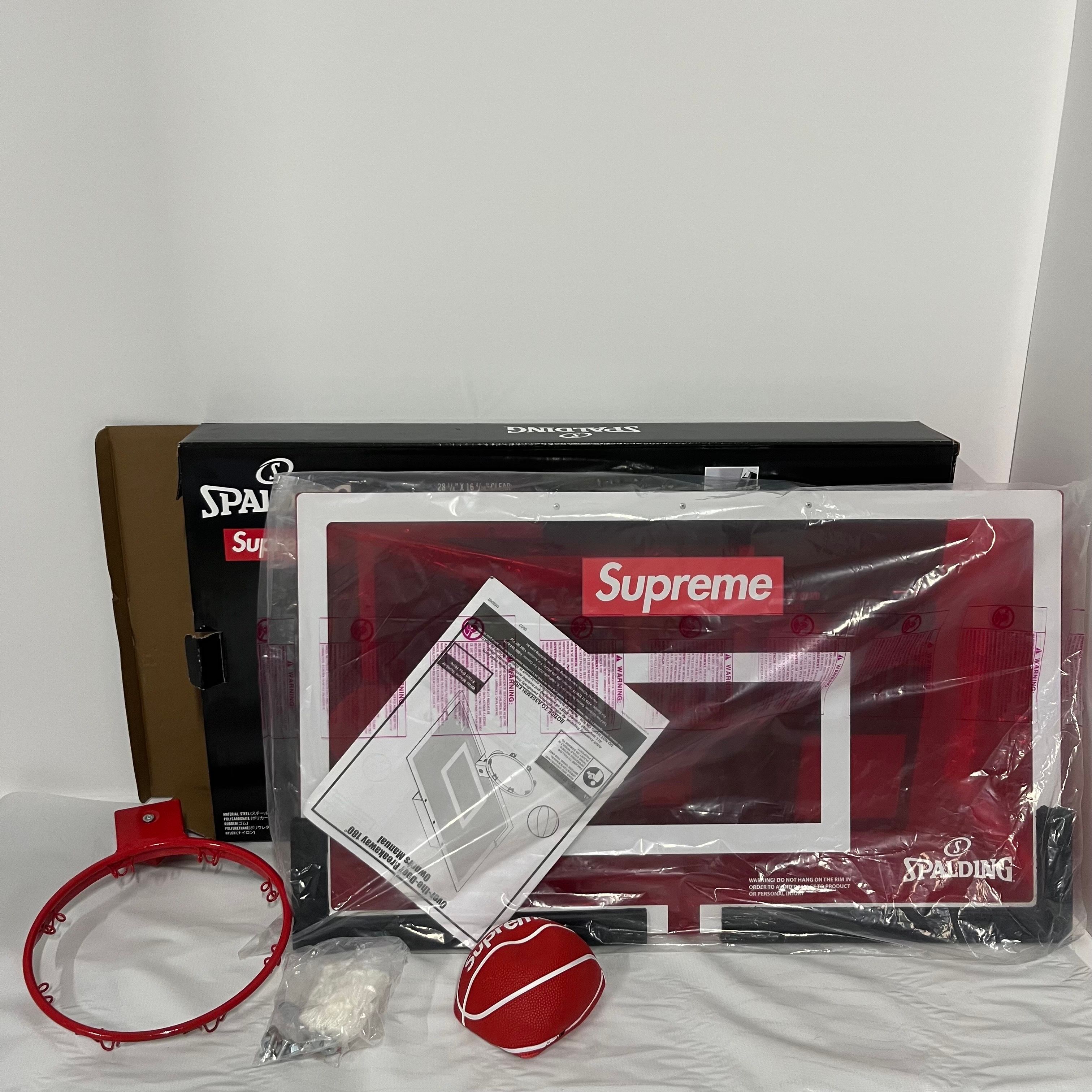 Supreme x Spalding Mini Basketball Hoop "Red"