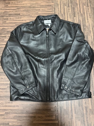 Supreme x MM6 Maison Margiela x Schott Eagle Leather Jacket "Black"