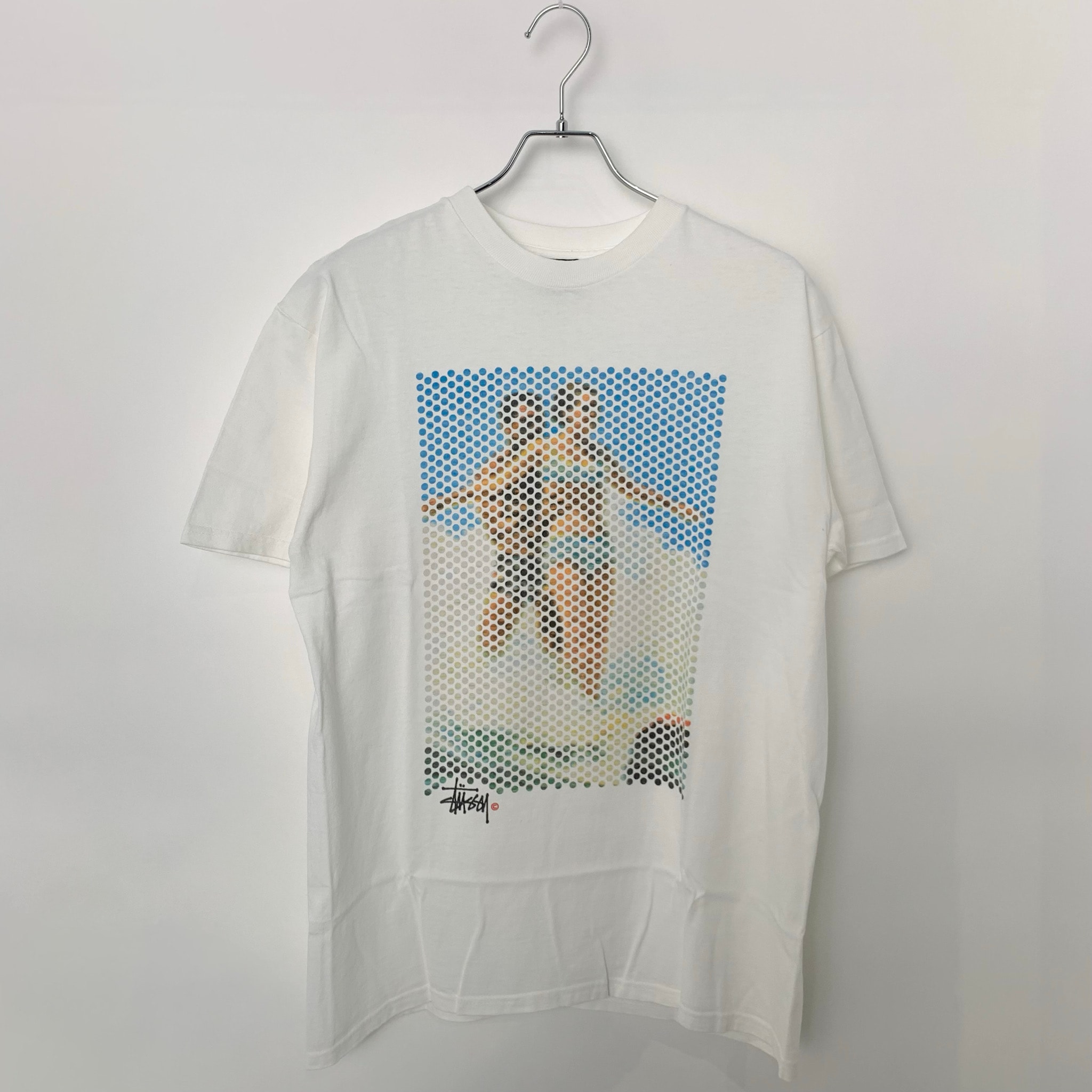 STUSSY DOT PHOTO PRINT TEE White