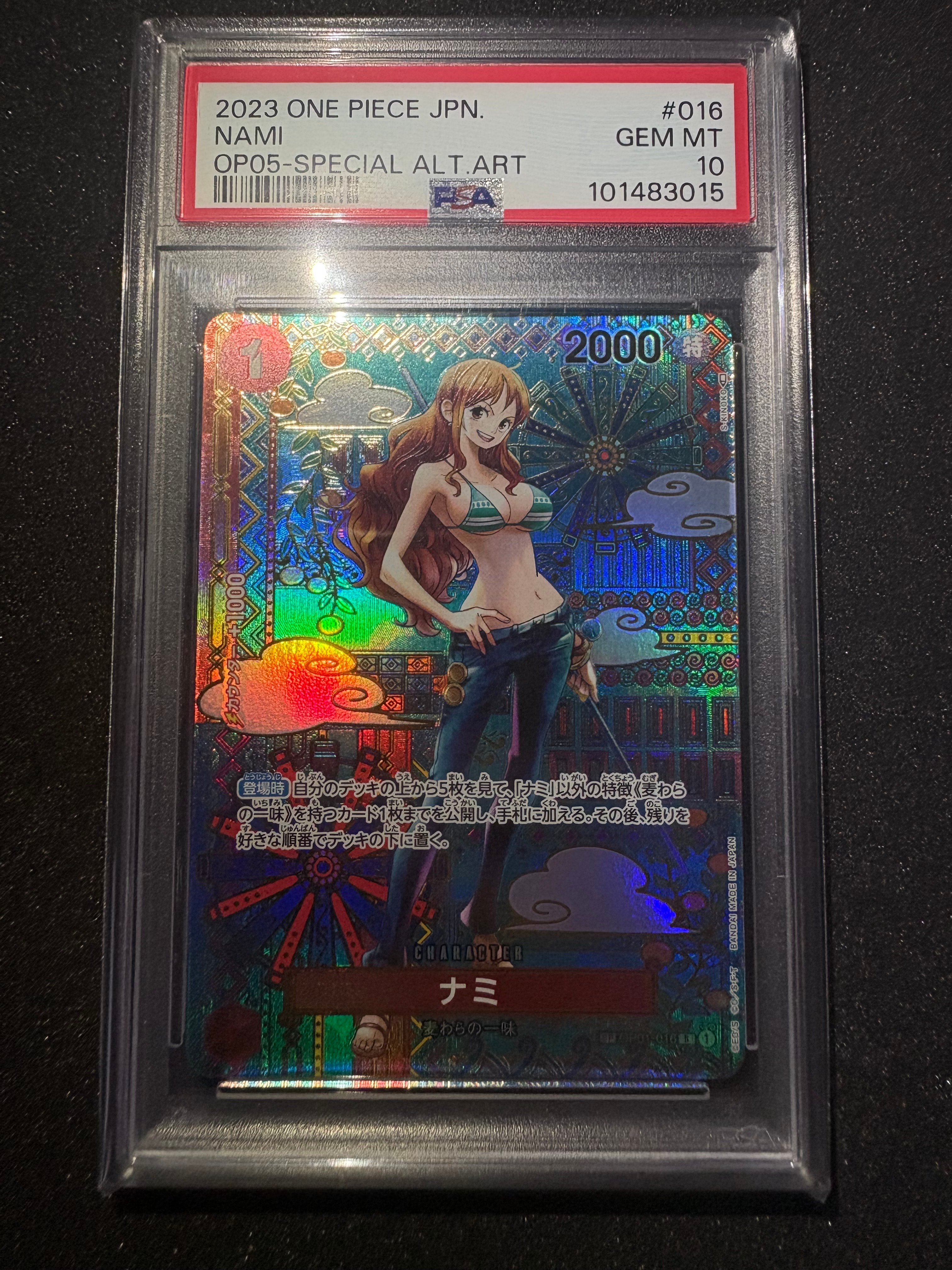 PSA10】ナミ R [OP01-016](プレミアムカードコレクション「ガールズ