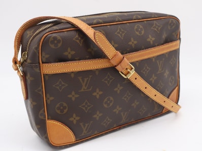 LOUIS VUITTON ルイ・ヴィトン モノグラム キャンバス トロカデロGM M51272 ハンドバッグ ブラウン コーティングキャンバス レザー レディース