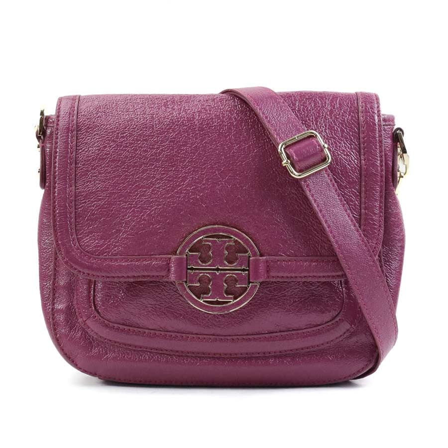 トリーバーチ Tory Burch ショルダーバッグ レザー ピンクパープル レディース【中古】 h30716k