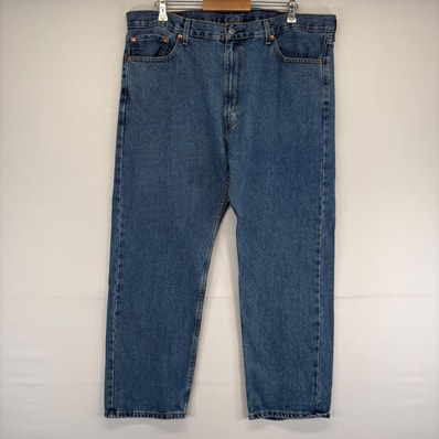 古着 リーバイス Levi's デニム パンツ Gパン 5ポケット 大きいサイズ 505 ストレート ジッパーフライ w42 L30 ブルー メンズ