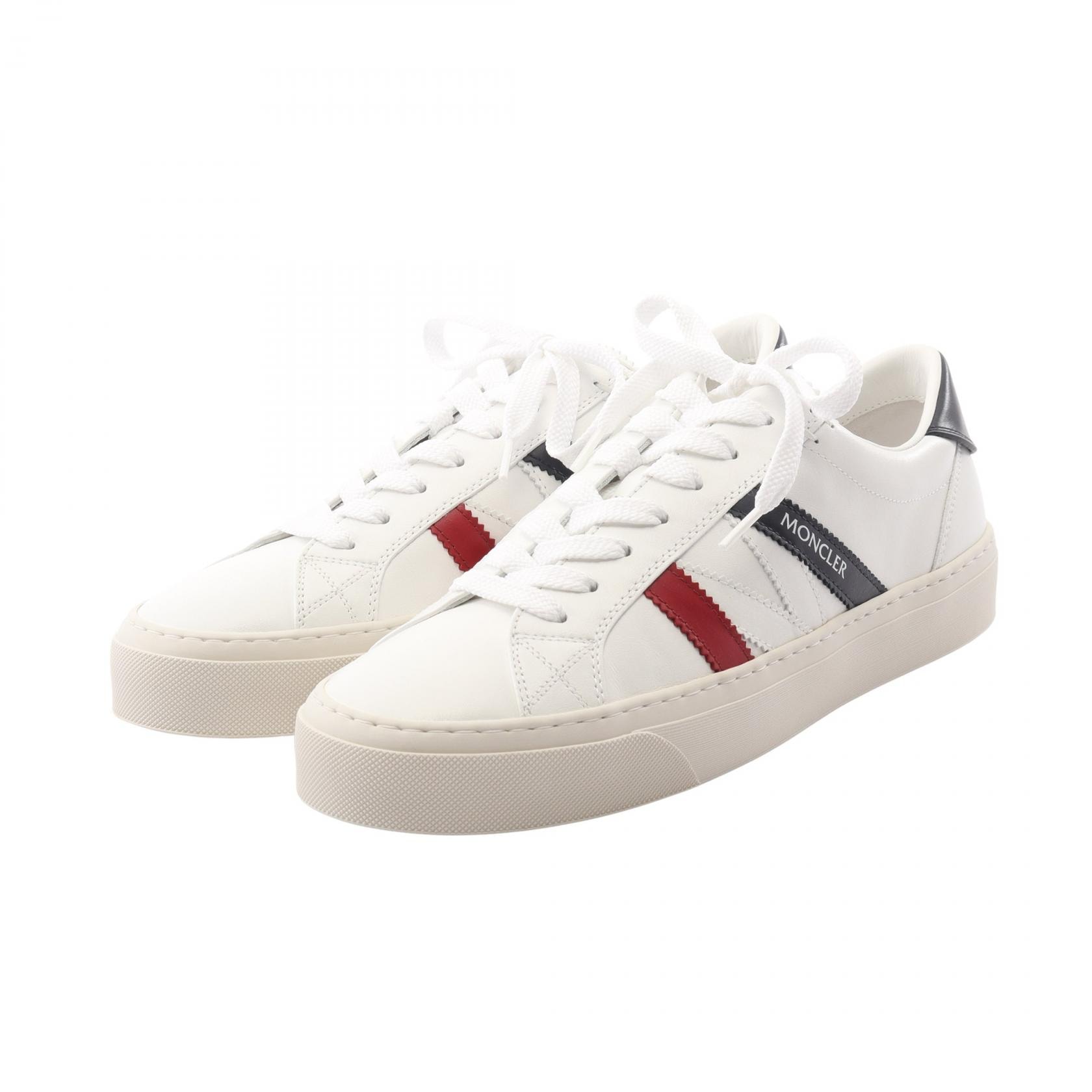 モンクレール MONCLER MONACO 2 モナコ スニーカー 靴 レザー メンズ ホワイト系 / レッド系 / ネイビー系 4M00180M449600139 【新品】