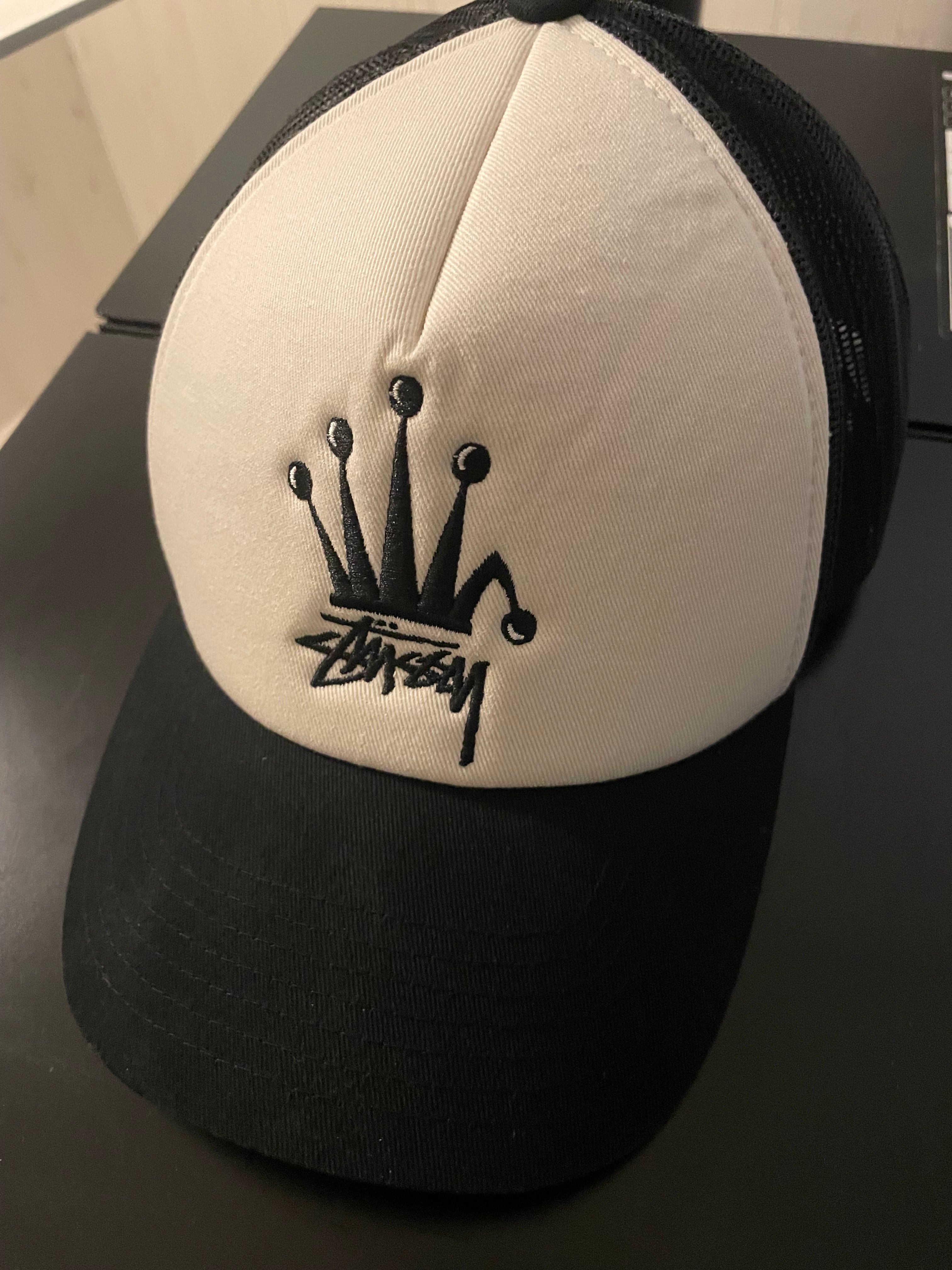 Stussy Crown Stock Trucker Cap "Black"