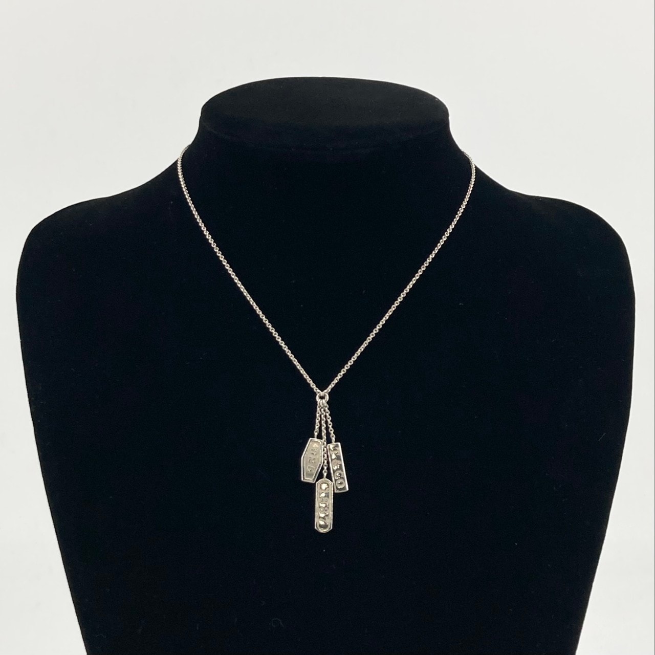 TIFFANY&Co.(ティファニー) 1837 トリプル エレメントドロップ Ag925 ネックレス 7.1g シルバー