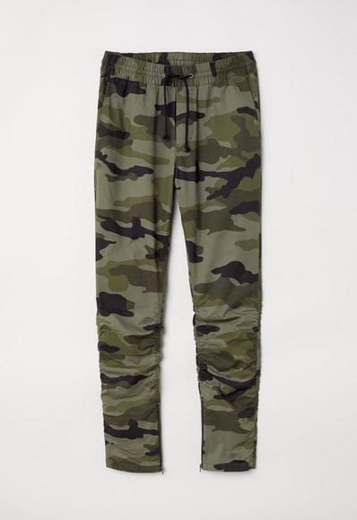 H&M 32 コットン ツイル ジョガーパンツ エイチアンドエム H&M COTTON TWILL JOGGERS pants 迷彩 カモ