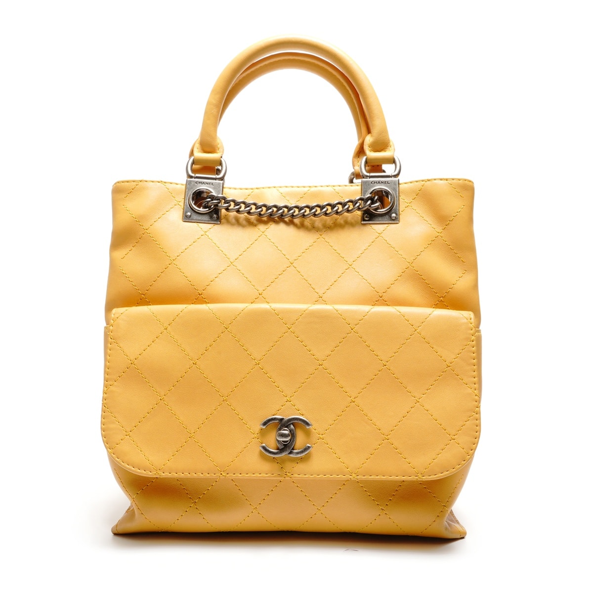 シャネル CHANEL 22番台 2016 ガンメタリック 2WAY ハンドバッグ【中古】