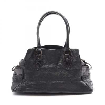 フェンディ FENDI エトニコ ハンドバッグ バッグ レザー レディース ブラック系 【中古】
