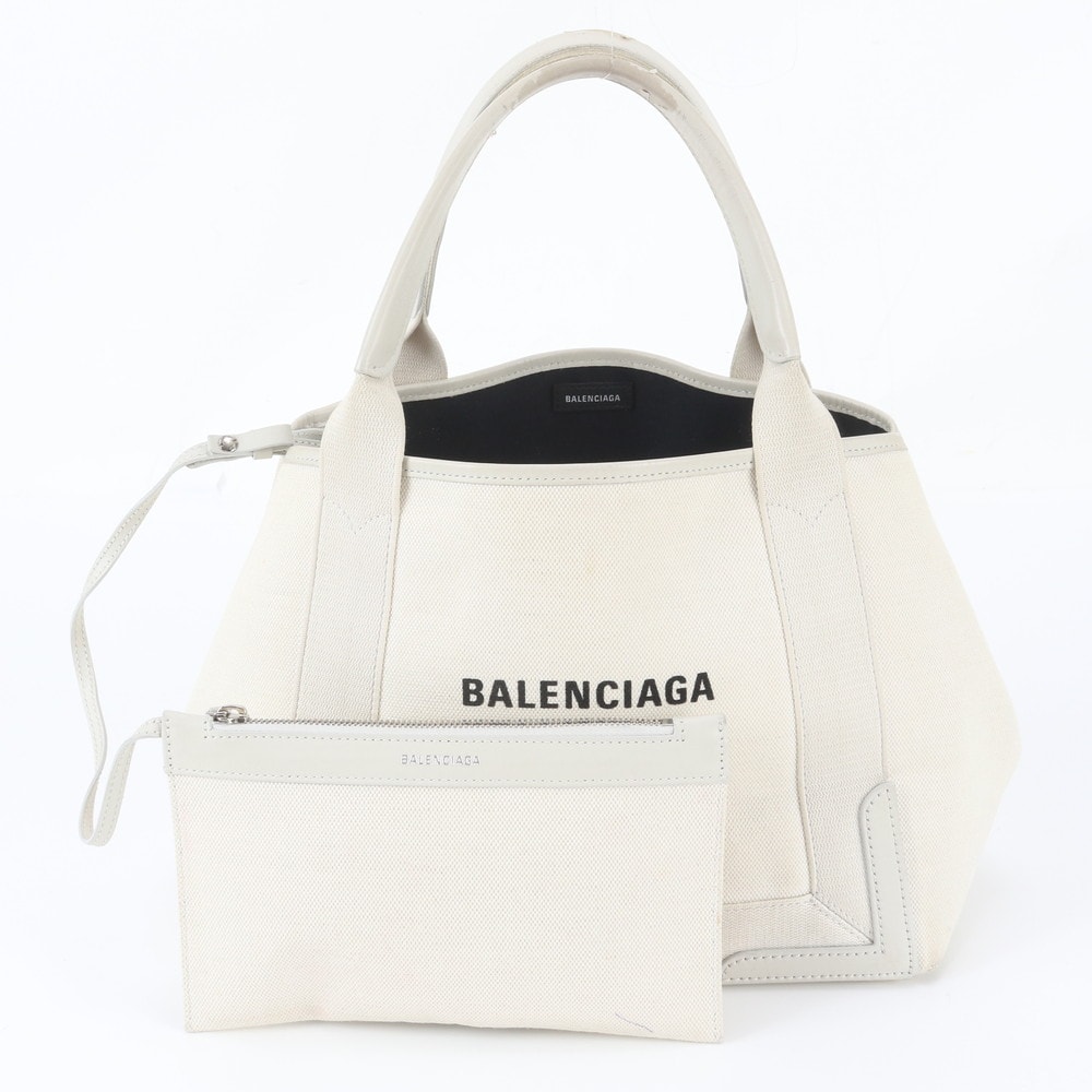 ■美品 バレンシアガ ネイビーカバス 339933 トート バッグ