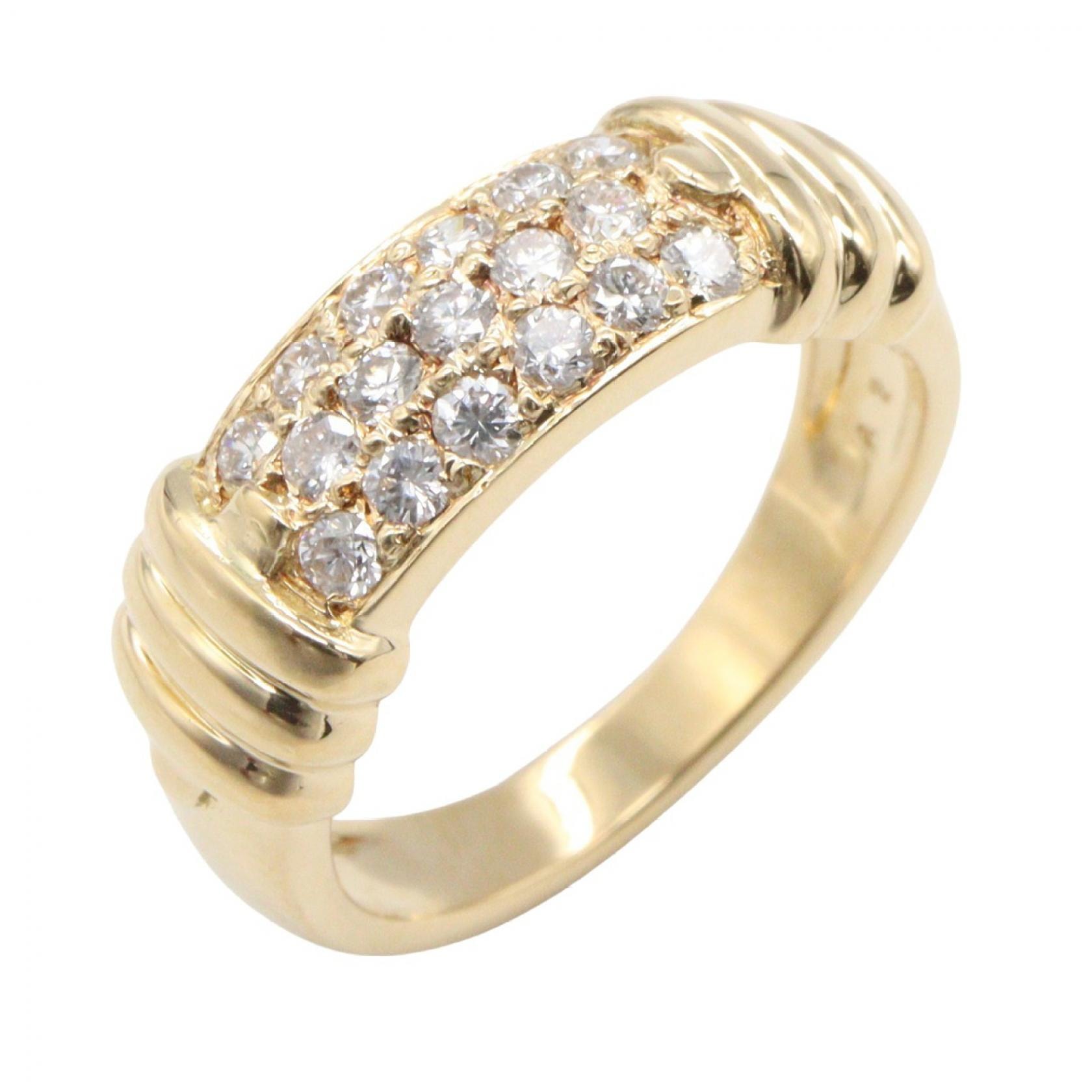 ヴァンクリーフ&アーペル Van Cleef & Arpels ダイヤ リング リング・指輪 ジュエリー K18(イエローゴールド) ダイヤモンド レディース ゴールド系 / クリア系 【中古】