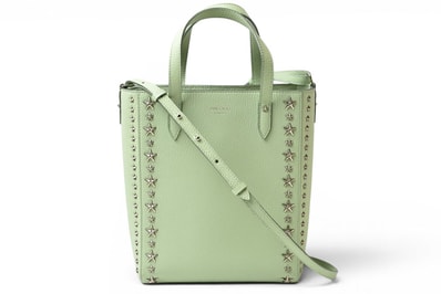 ジミーチュウ ハンドバッグ JIMMY CHOO ペガシ N/S ペパーミント スタースタッズ 2WAY レザー ショルダーバッグ レディース【中古】