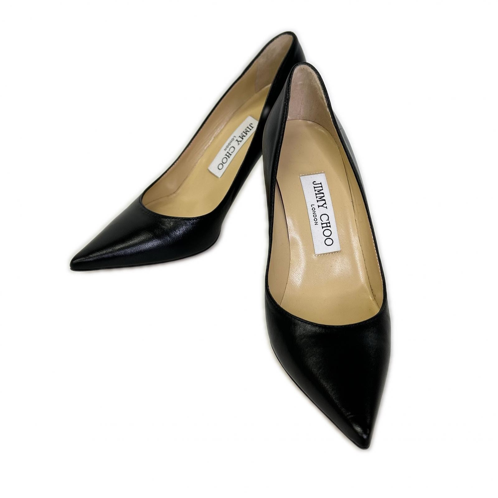 ジミーチュウ 【美品】AGNES アグネス ポインテッドトゥ パンプス 35