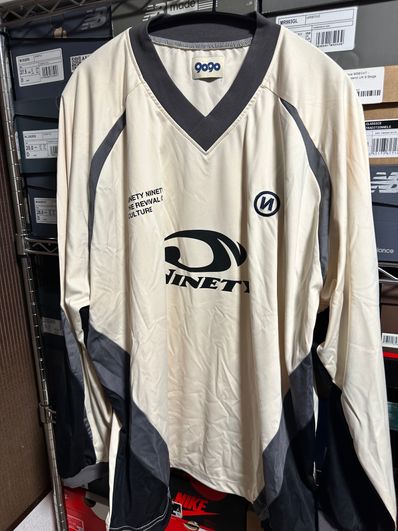 9090 Heisei Logo Game L/S Tee "Ivory"