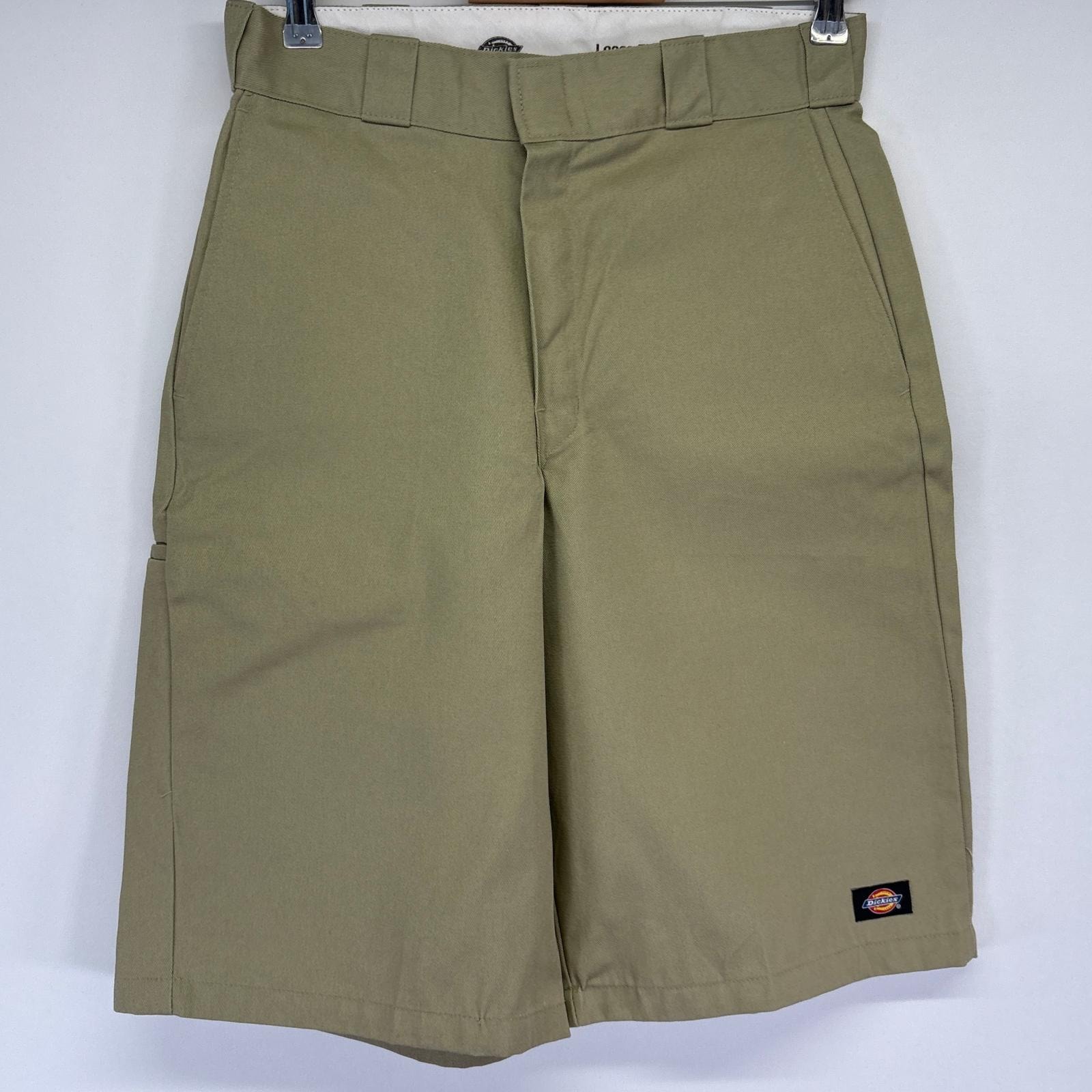 古着 ディッキーズ Dickies ショートパンツ ワーク ハーフ 半ズボン 短パン ワンポイントロゴ w30 ベージュ系 メンズ