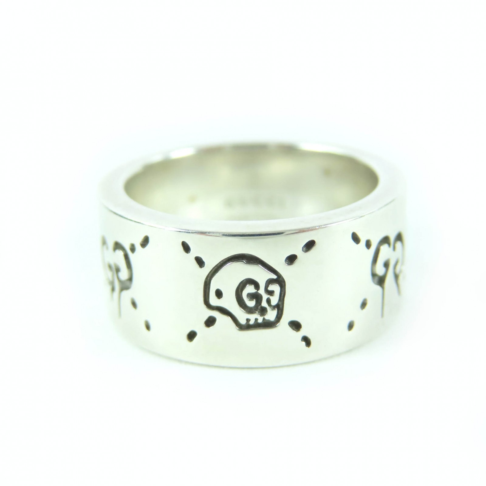 美品 グッチ リング・指輪 シルバー レディース 12 455318