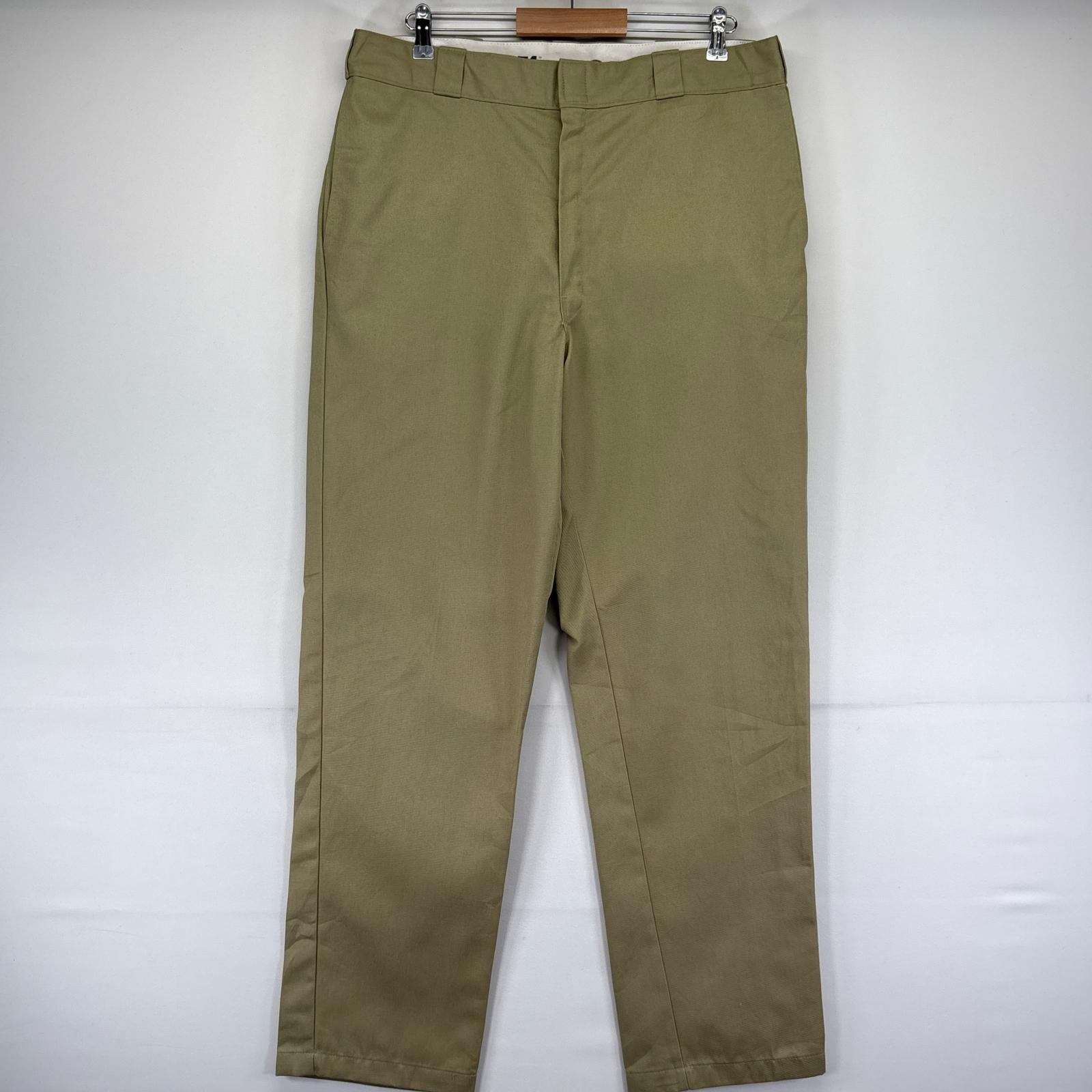 古着 ディッキーズ Dickies パンツ 874 ワークパンツ チノパン スラックス ジッパーフライ ストレート w38 L34 ベージュ系 メンズ