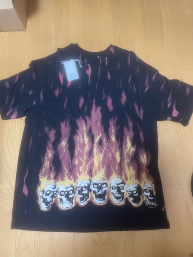 Supreme x MM6 Maison Margiela Liquid Blue Oversized Tee "Black"