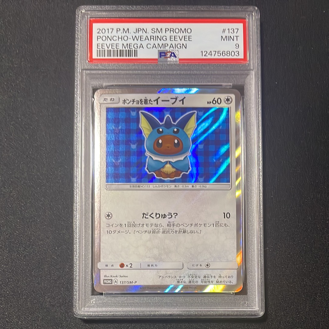 PSA9】ポンチョを着たイーブイ: プロモ[SM-P 137](プロモーション