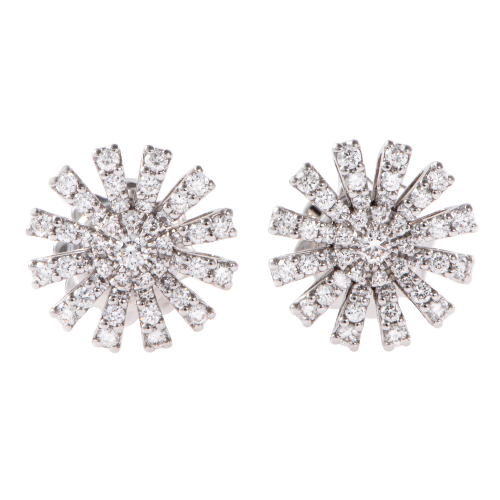 Damiani ダミアーニ マルゲリータ ピアス 20072761 K18WG ダイヤモンド シルバー【中古】