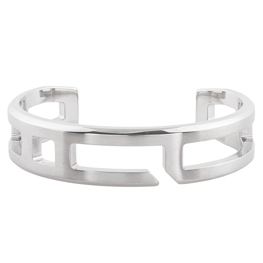 HERMES エルメス プレイ ブレスレット 071822FJ バングル ステンレススチール シルバー【中古】