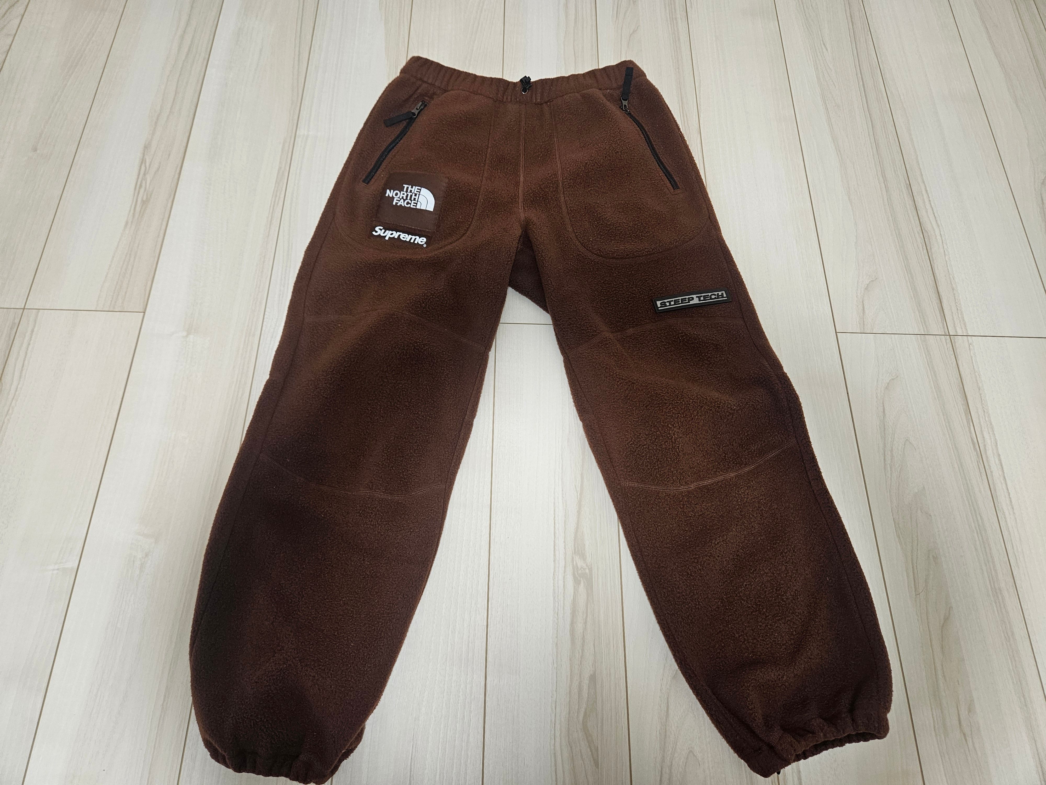 Supreme x The North Face Steep Tech Fleece Pant "Brown"