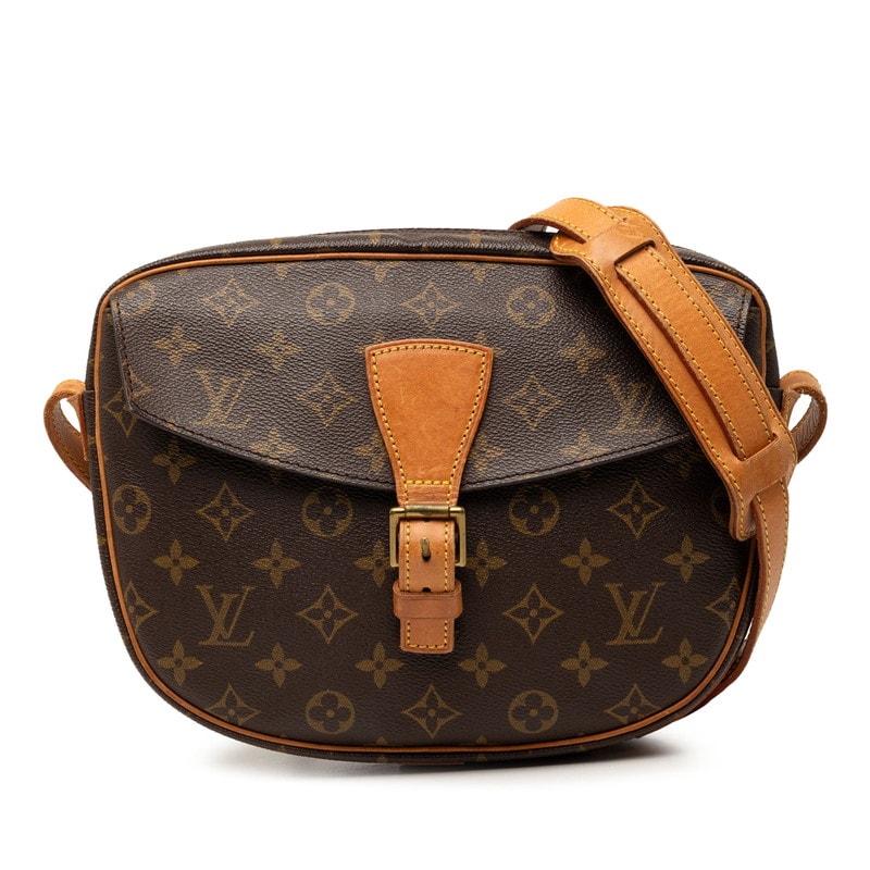 ルイ ヴィトン モノグラム ジュヌフィーユGM 斜め掛け ショルダーバッグ M51225 ブラウン PVC レザー レディース LOUIS VUITTON 【中古】