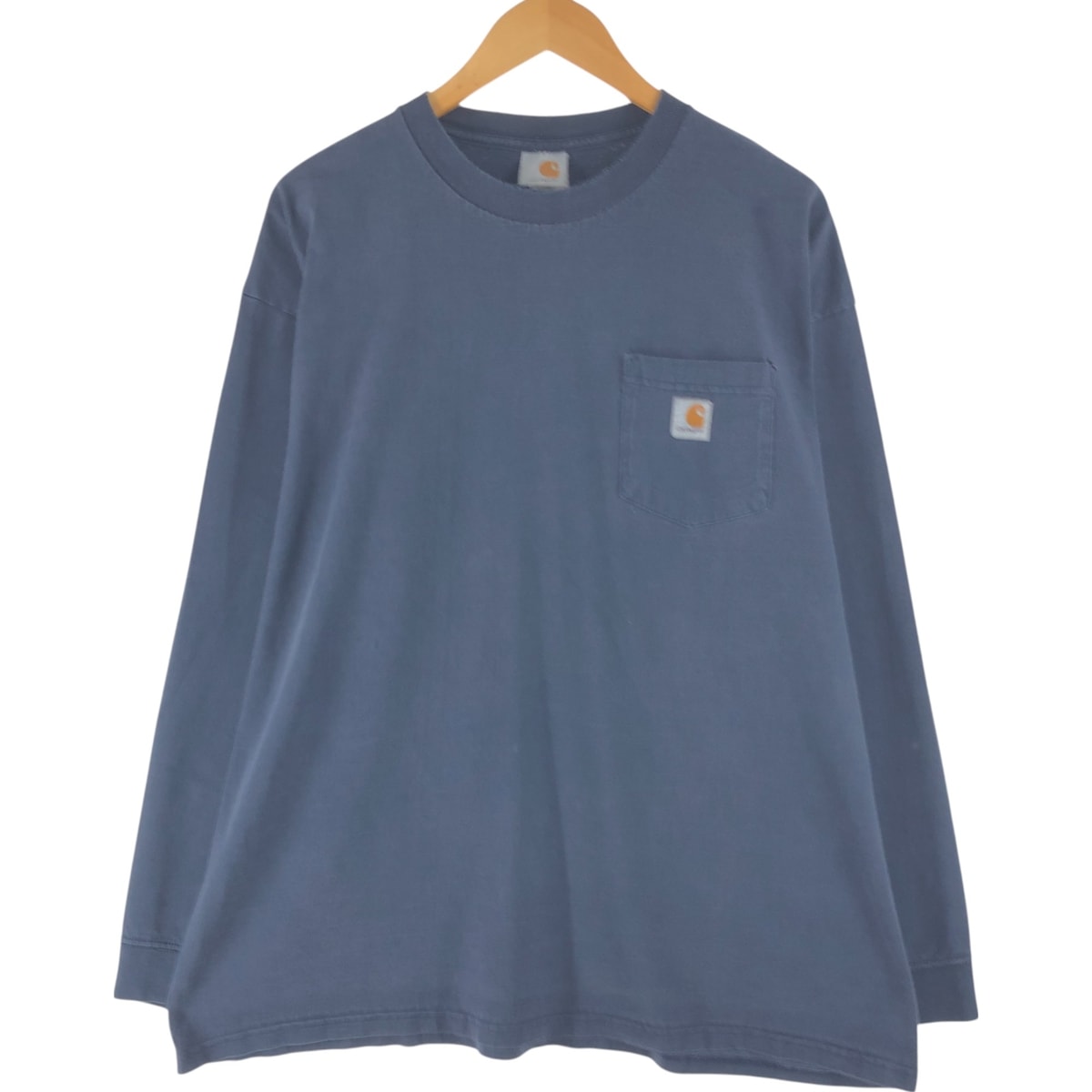 古着 カーハート Carhartt 無地ポケットロングTシャツ ロンT メンズXL相当/eaa564831