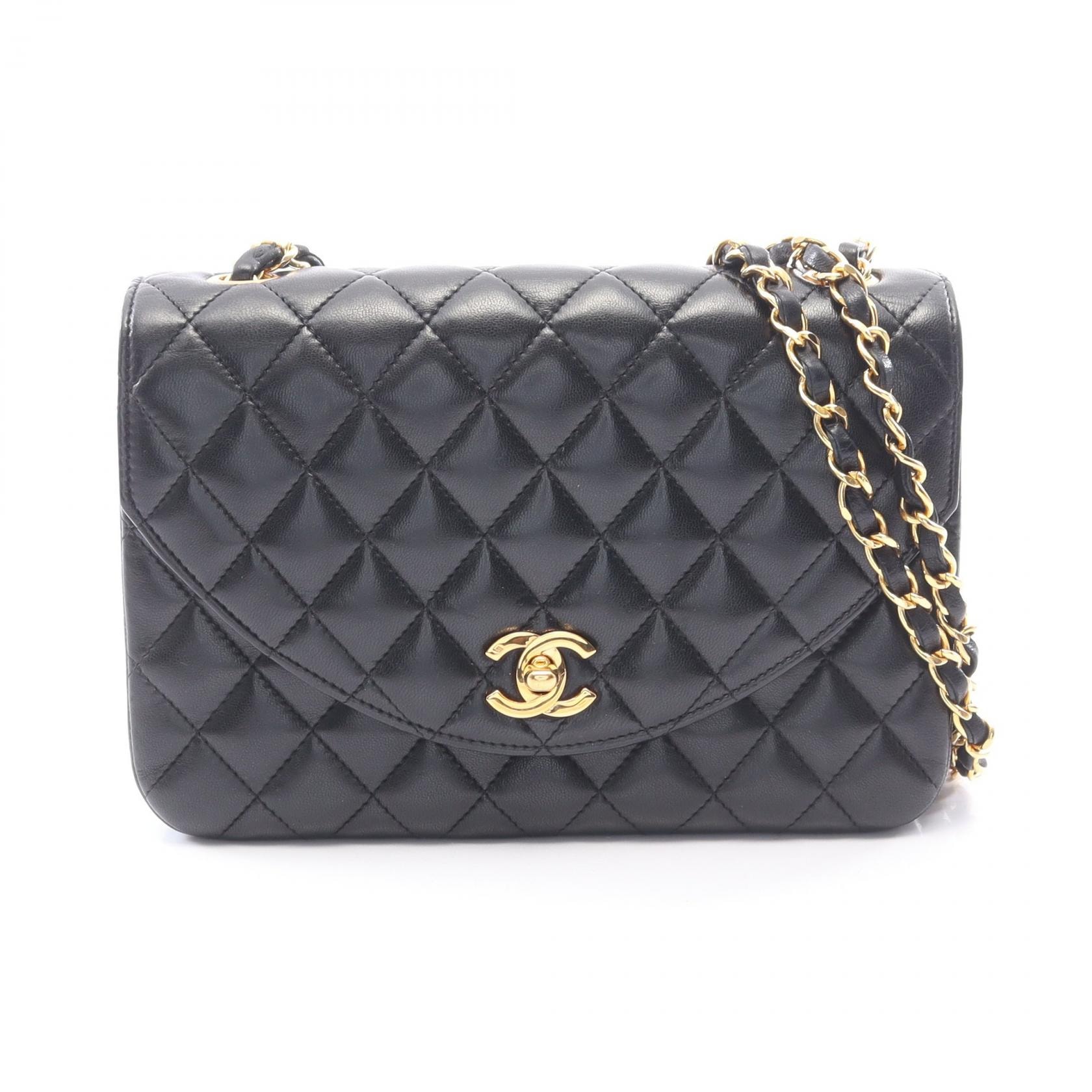 シャネル CHANEL マトラッセ ショルダーバッグ バッグ ラムスキン(羊革) レディース ブラック系 【中古】