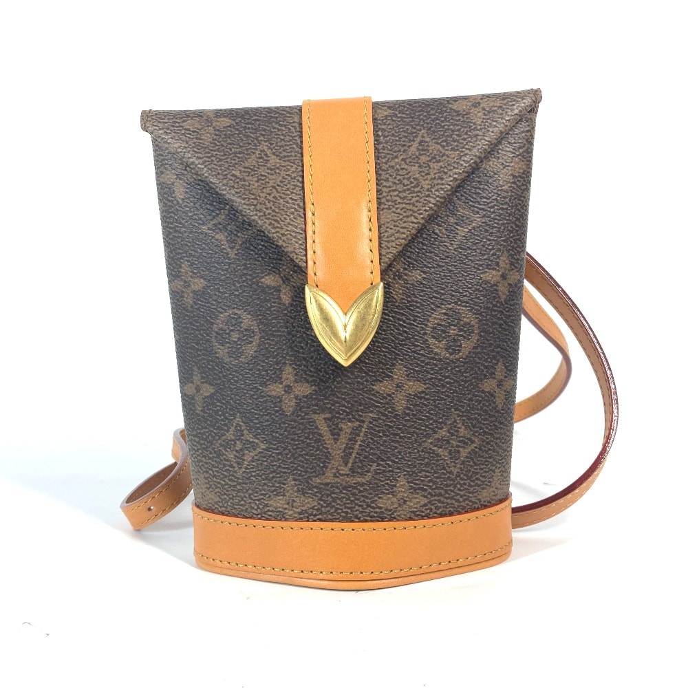 ルイヴィトン LOUIS VUITTON エンベロップ・ポーチ M11629 モノグラムダスト 斜め掛け カバン ポシェット ショルダーバッグ キャンバス ブラウン 新品同様