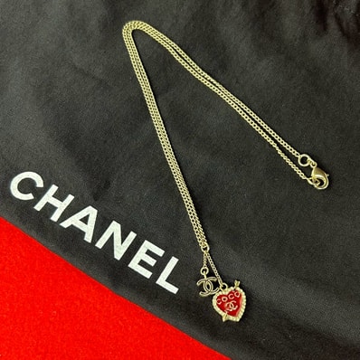 CHANEL シャネル ココマーク ハート GP ネックレス ゴールド
42706