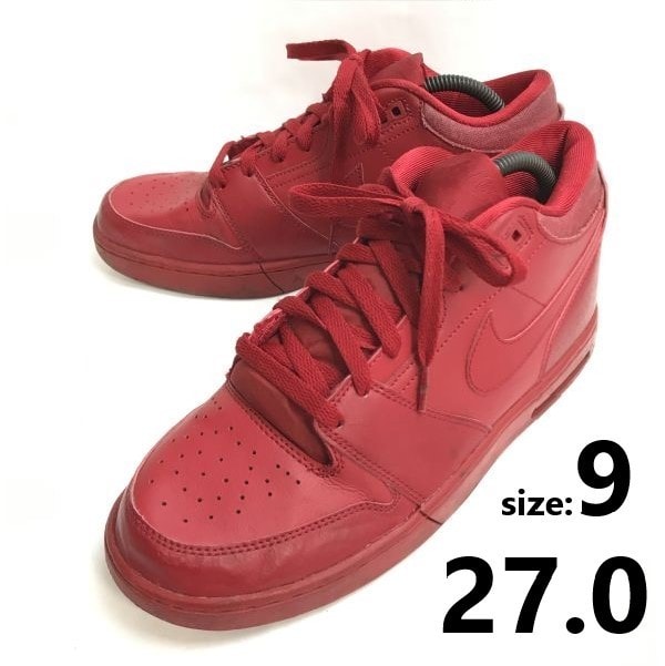 NIKE/AIR STEPBACK/ナイキ★ハイカットスニーカー【size:9/27.0/red/赤】654476-660/sneakers/Shoes/trainers◆sJ-177